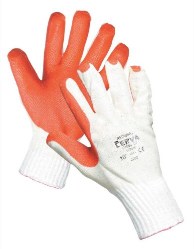 cerva 01060002 redwing vágásbiztos kesztyű latex 9 narancs