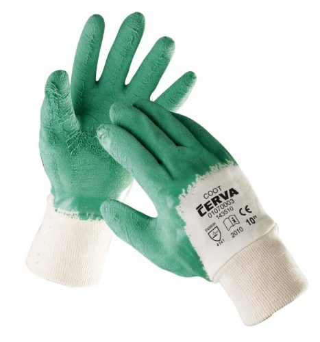 cerva 01070003 coot mártott latex k kesztyű 8