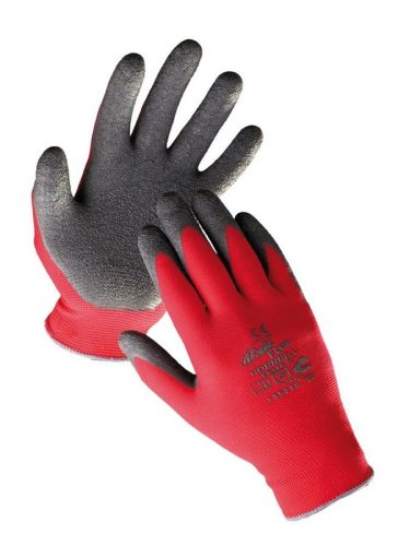 Az érdesített tenyérrésszel megerősített Hornbill mártott nylon latex kesztyű a fogásbiztonság és a kéz ujjainak mobilitása mellett védelmet is nyújt viselőjének.