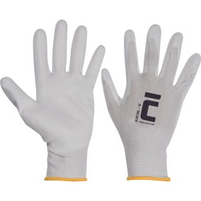 Cerva BUNTING nylon PU mártott kesztyű 6 Fehér
