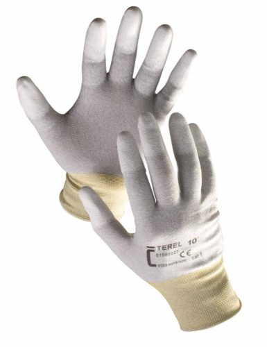 cerva 01080037 terel nylon pu antisztatikus kesztyű 7