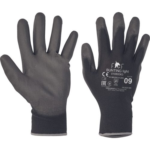 Cerva 01080063PI FF BUNTING LIGHT PI kesztyű (fekete, 10/XL) 10/XL