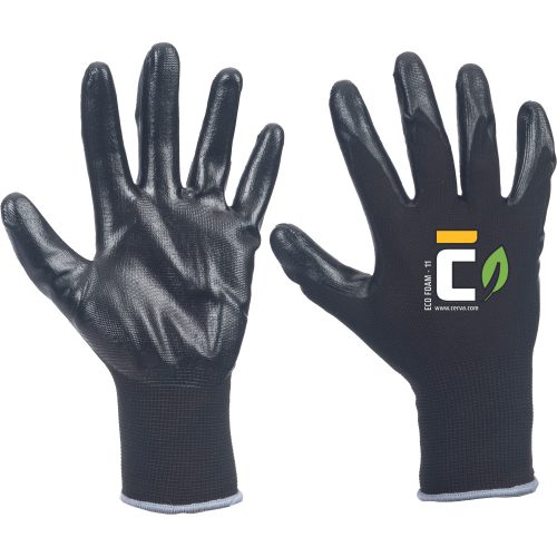 Cerva ECO foam kesztyű 6 Fekete