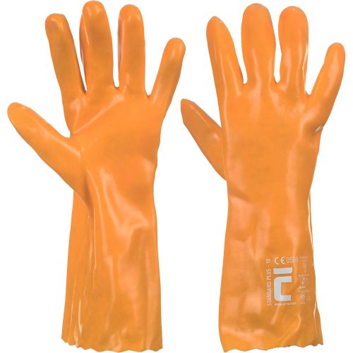 Cerva STANDARD kesztyű 35cm PVC 9 Sárga