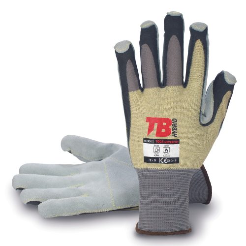 Cerva TB 700S NEVERCUT kesztyű 9 Fekete/Sárga/Szürke
