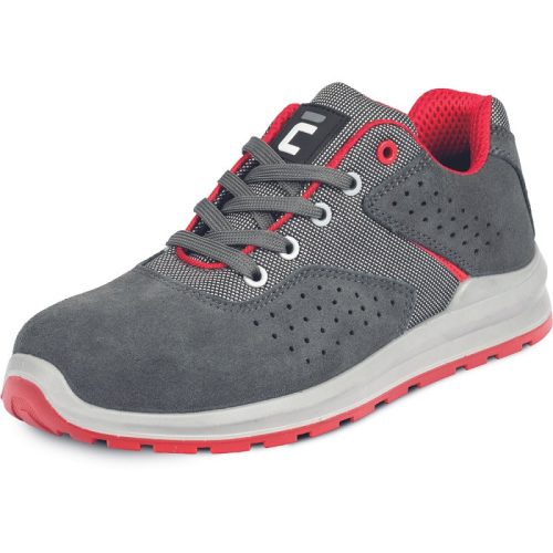 Cerva 02010622 GRIMMA S1PS MF SR félcipő (szürke/piros, 35) 35