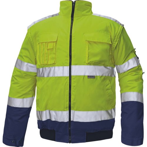 Cerva 03010071 CLOVELLY 2in1 pilóta dzseki (sárga/navy, XS) XS