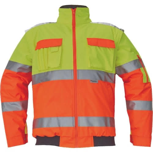 Cerva 03010071 CLOVELLY 2in1 pilóta dzseki (sárga/narancssárga, 3XL) 3XL