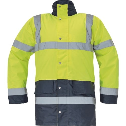 Cerva 03010073 SEFTON bélelt HiVis kabát (sárga, XS) XS