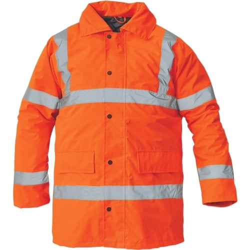 Cerva 03010073 SEFTON bélelt HiVis kabát (HV narancssárga, XS) XS