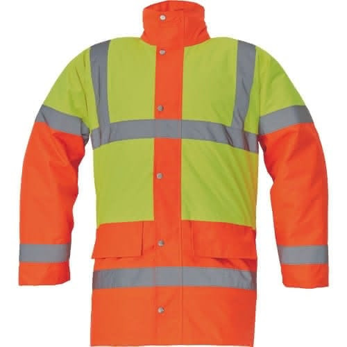 Cerva 03010073 SEFTON bélelt HiVis kabát (sárga/narancssárga, XS) XS