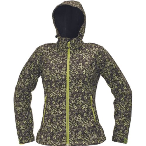 cerva 03010388 yowie print softshell xs barna zöld