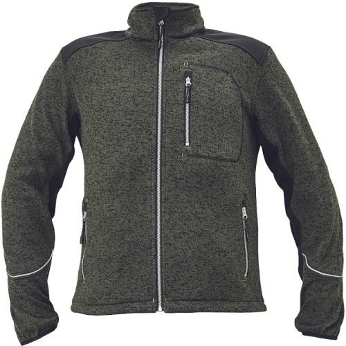 Cerva 03010537 BOYER kardigán (olajzöld, XXL) XXL