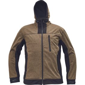Cerva 3010582 HUYER SOFTSHELL kabát (barna/fekete, 3XL) 3XL