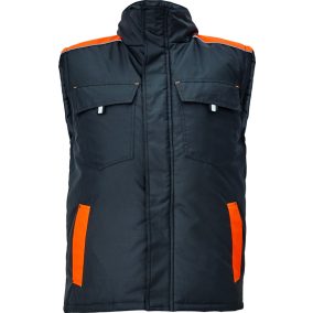 cerva 3030166 max vivo mellény xxl fekete narancssárga