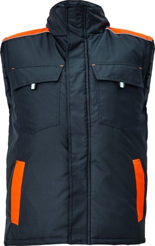 cerva 3030166 max vivo mellény 3xl fekete narancssárga