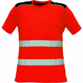 cerva 03040111 knoxfield hi-vis póló xs piros