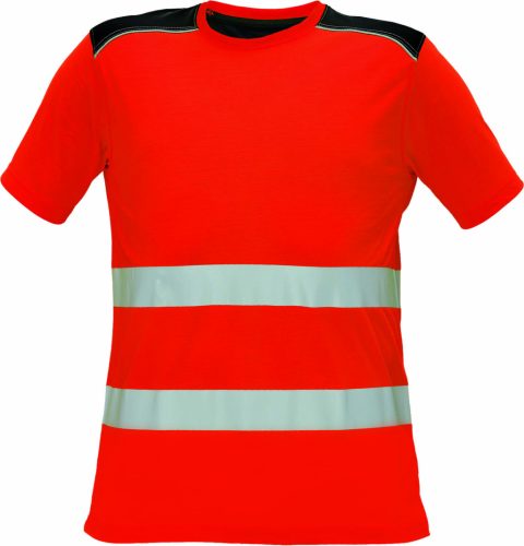 cerva 03040111 knoxfield hi-vis póló xs piros