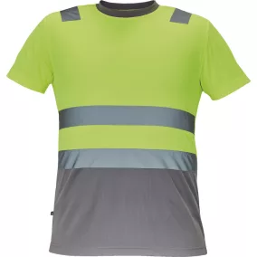 Cerva MONZON Hi-Vis póló M HV Sárga/Szürke