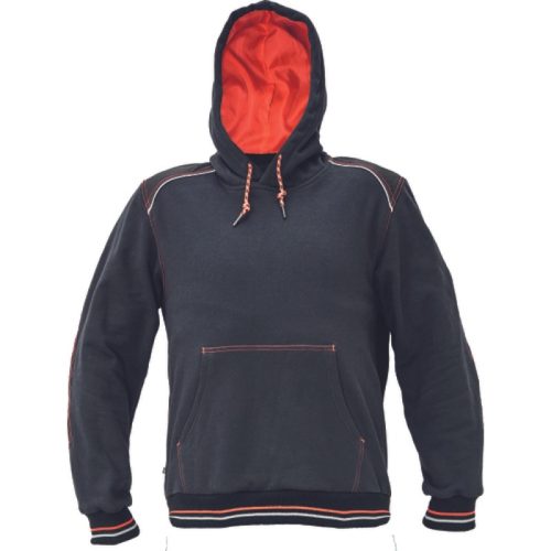 cerva 3060070 knoxfield hoodie xs antracit piros