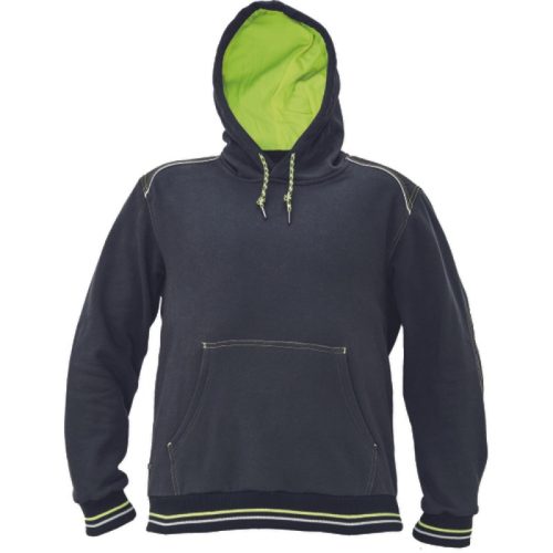 cerva 3060070 knoxfield hoodie xs antracit sárga