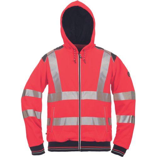 Cerva KNOXFIELD HVPS kapuc.pulóver XL Piros