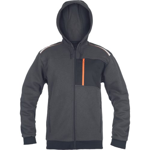 Cerva EMERTON STRETCH kapucnis kardigán 3XL Narancssárga