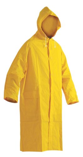 A Cetus esőkabát elöl patentos záródású, erős, tartós, antiallergén alapanyagból készül, munkaköri és utcai viseletként egyaránt megállja a helyét.
