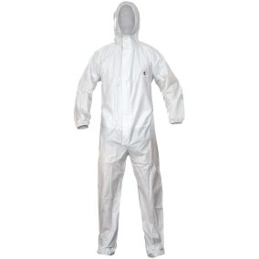 A csukló és bokarészen összehúzható, mikroporózus páraéteresztő réteggel ellátott Chemsafe 500 munkavédelmi overál , fedett cipzárral kerül forgalomba. 