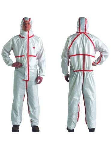 Cerva 3M 4565 védőoverall M Piros/Fehér