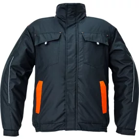 cerva 3320017 max vivo pilot dzseki 4xl fekete narancssárga