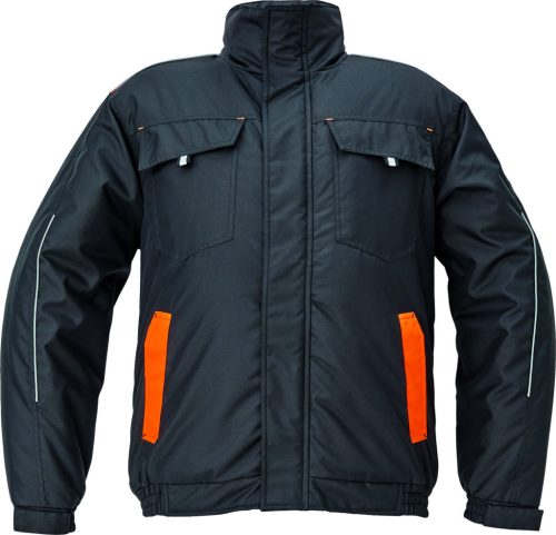 cerva 3320017 max vivo pilot dzseki s fekete narancssárga