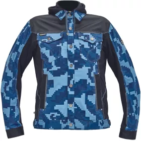Cerva 03510006 NEURUM CAMOUFLAGE kabát kapucnival (sötétkék, 46) 46