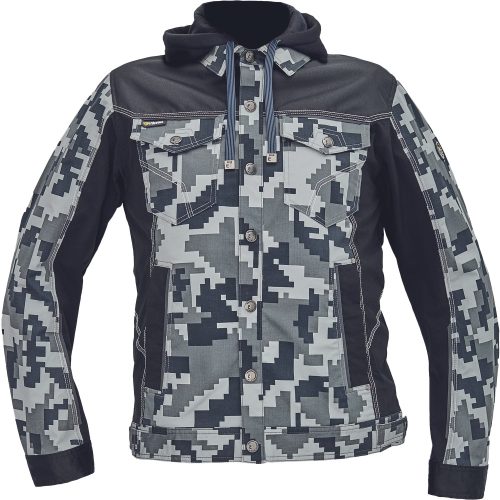 Cerva 03510006 NEURUM CAMOUFLAGE kabát kapucnival (szürke, 46) 46