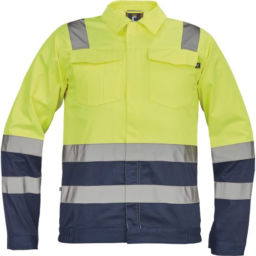 Cerva VALENCIA HV kabát 66 HV Sárga/Navy