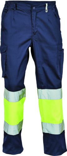 cerva 3520008 bilbao hv nadrág 54 navy sárga