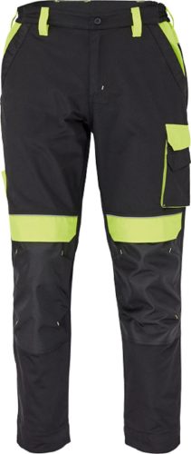 cerva 03520085 max vivo nadrág 44 fekete sárga