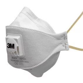 A paneles szerkezetű A 3M 9312 ffp1 Comfort Plus kilégzőszelepes részecskeszűrő maszk 10 darabos kiszerelésben, egyenként csomagolva kerül forgalomba.
