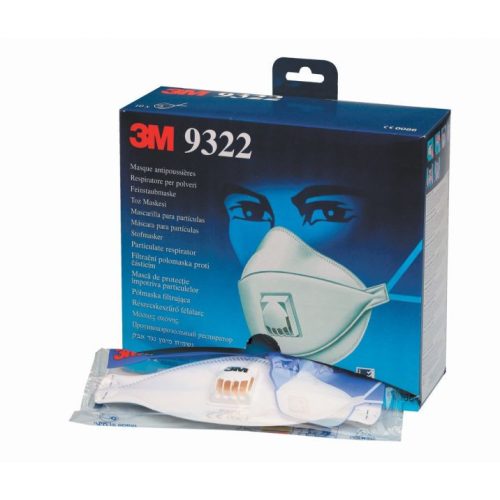 A A 3M 9322 ffp2 Comfort Plus kilégzőszelepes részecskeszűrő maszk orrlemezét a biztonságos illeszkedés érdekévben viseláskor az arc formájához kell igazítani.
