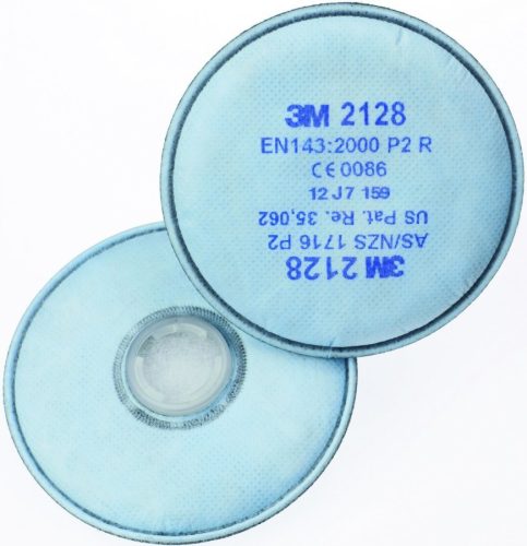 A 3M 2128 p2o3 szűrőbetét nemcsak szilárd és folyadékállagú részecskék, de az ózon légutakba kerülését is megakadályozza.
