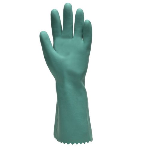 EUROTECHNIQUE 1CHNI50 Eurochem ni550 zöld nitril vegyszerálló védőkesztyű (zöld, 8) 8