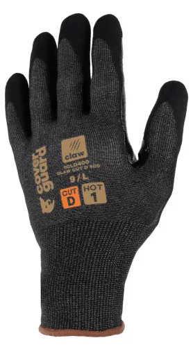 Ganteline Claw cut d 400 vágásbiztos védőkesztyű 6 Fekete