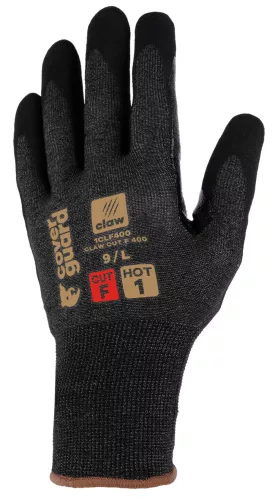 Ganteline Claw cut f 400, dry,21g,tenyerén nitril sandy mártás 9 Fekete