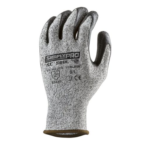Euro Protection / Eurotechnique 1CRLB VÁGÁSBIZTOS SZERELŐKESZTYŰ SZÜRKE CSB LATEX TENYÉRREL (szürke, 9) 9
