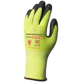 COVERGUARD 1CRNY Eurocut 3 sárga vágásbizt.fekete mikrohab. nitril tenyér (sárga, 6) 6
