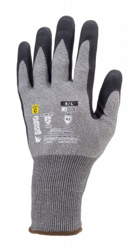 COVERGUARD 1CUCC0 Eurocut n303 mikrohab.nitr. teny. 18g vágásb. kesztyű 9