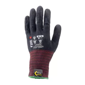 COVERGUARD 1CUFF0 Eurocut n606 m.hab nitril tenyér vágásb. védőkesztyű 9