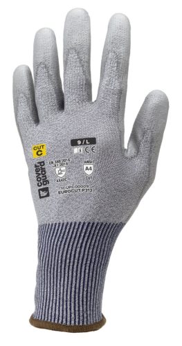 COVERGUARD 1CUPC00 Eurocut P313 szürke hppe Vágásbiztos védőkesztyű 7