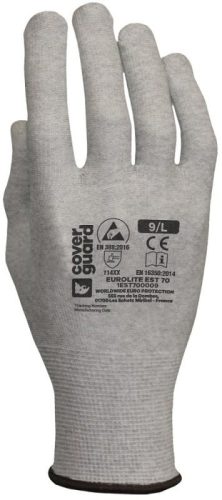 COVERGUARD 1EST700 EST70 Eurolite mártás nélküli kesztyű (szürke, 6) 6