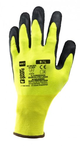 coverguard 1labb00 eurolite l500 hi-viz védőkesztyű 7 sárga